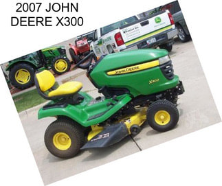 2007 JOHN DEERE X300