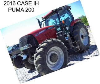 2016 CASE IH PUMA 200