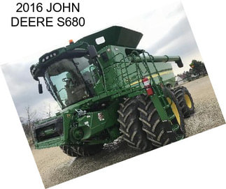 2016 JOHN DEERE S680
