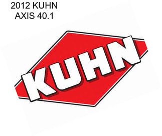 2012 KUHN AXIS 40.1