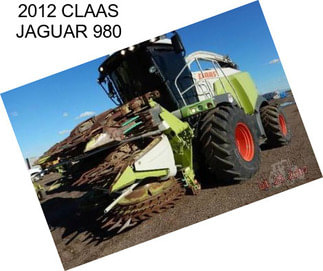 2012 CLAAS JAGUAR 980