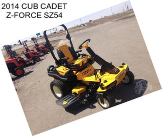 2014 CUB CADET Z-FORCE SZ54