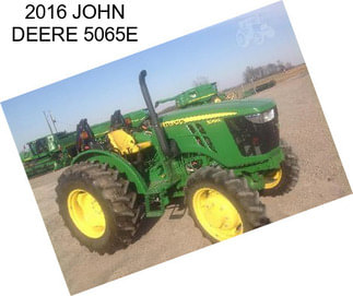 2016 JOHN DEERE 5065E