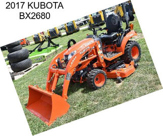 2017 KUBOTA BX2680