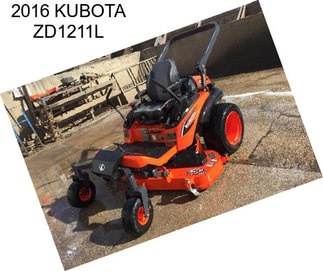 2016 KUBOTA ZD1211L