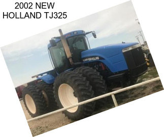 2002 NEW HOLLAND TJ325