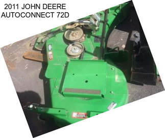 2011 JOHN DEERE AUTOCONNECT 72D