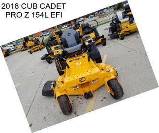 2018 CUB CADET PRO Z 154L EFI