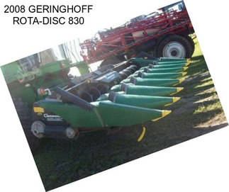 2008 GERINGHOFF ROTA-DISC 830