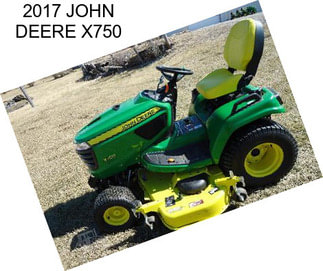 2017 JOHN DEERE X750