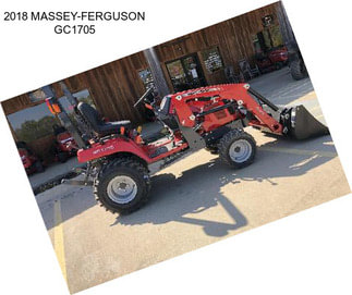 2018 MASSEY-FERGUSON GC1705