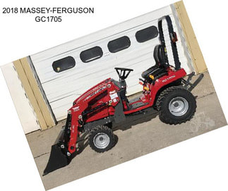 2018 MASSEY-FERGUSON GC1705