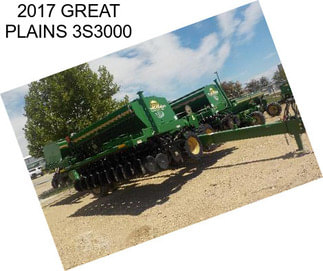 2017 GREAT PLAINS 3S3000