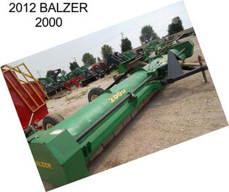 2012 BALZER 2000