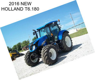 2016 NEW HOLLAND T6.180