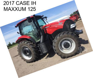 2017 CASE IH MAXXUM 125