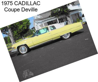 1975 CADILLAC Coupe Deville