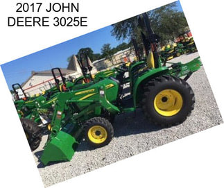 2017 JOHN DEERE 3025E