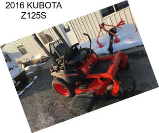 2016 KUBOTA Z125S