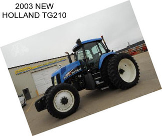 2003 NEW HOLLAND TG210