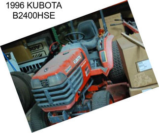 1996 KUBOTA B2400HSE