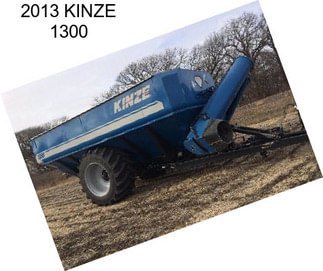 2013 KINZE 1300