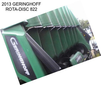 2013 GERINGHOFF ROTA-DISC 822