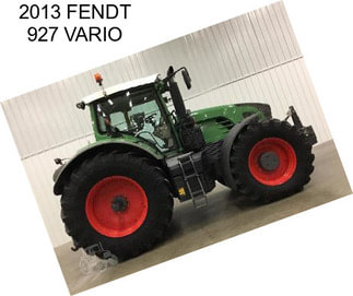 2013 FENDT 927 VARIO