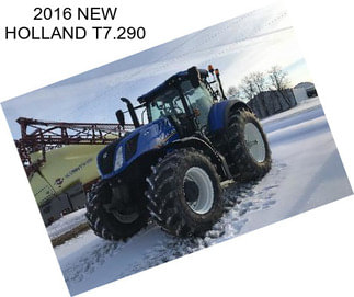 2016 NEW HOLLAND T7.290