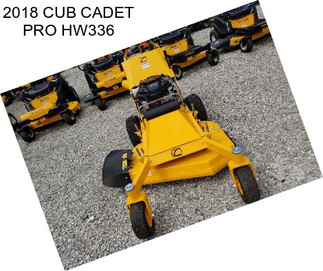 2018 CUB CADET PRO HW336