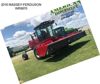 2016 MASSEY-FERGUSON WR9870