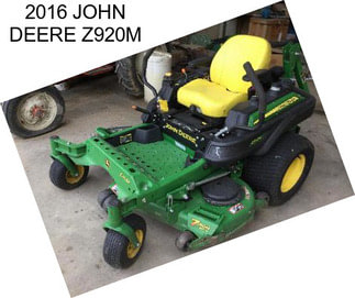 2016 JOHN DEERE Z920M