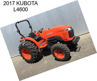 2017 KUBOTA L4600