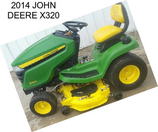 2014 JOHN DEERE X320