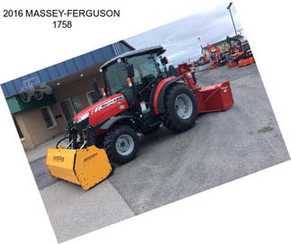 2016 MASSEY-FERGUSON 1758