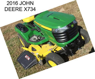 2016 JOHN DEERE X734