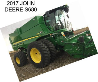 2017 JOHN DEERE S680