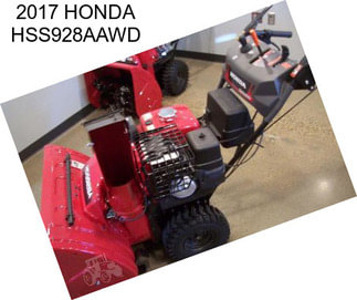 2017 HONDA HSS928AAWD