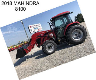 2018 MAHINDRA 8100