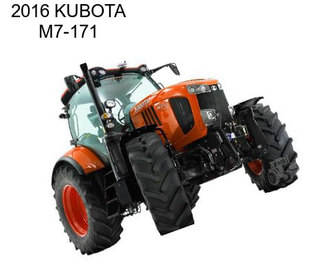 2016 KUBOTA M7-171