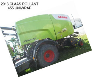 2013 CLAAS ROLLANT 455 UNIWRAP