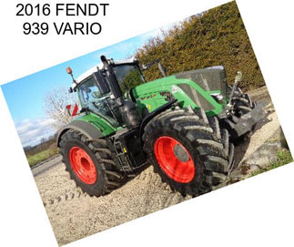 2016 FENDT 939 VARIO