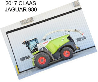 2017 CLAAS JAGUAR 980