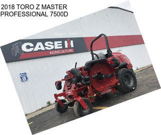 2018 TORO Z MASTER PROFESSIONAL 7500D