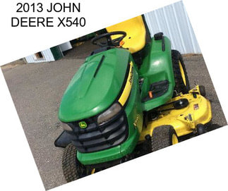 2013 JOHN DEERE X540