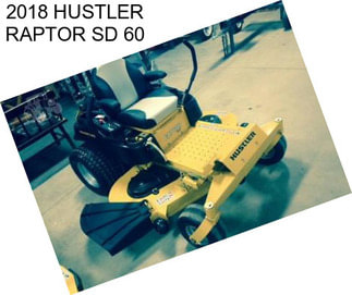 2018 HUSTLER RAPTOR SD 60