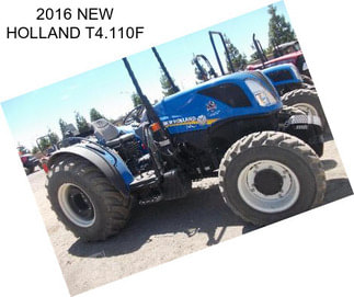 2016 NEW HOLLAND T4.110F