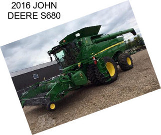 2016 JOHN DEERE S680