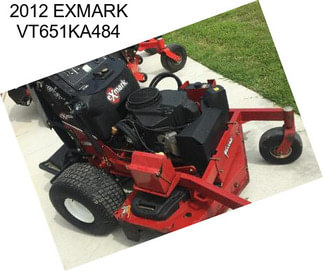 2012 EXMARK VT651KA484