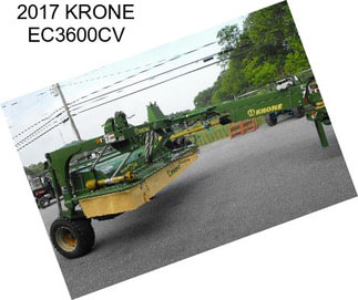 2017 KRONE EC3600CV